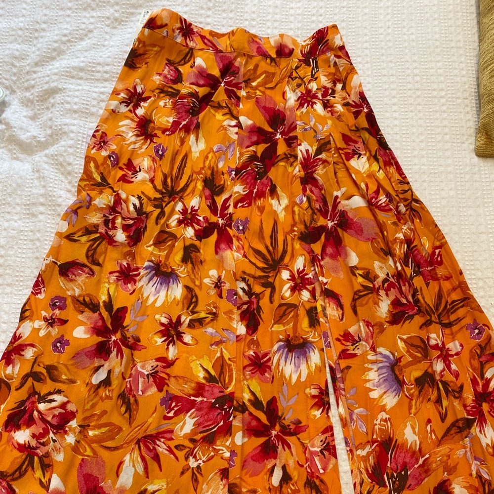 Bright floral skirt